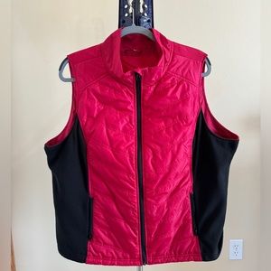 Relativity Quilted Vest Red /Black